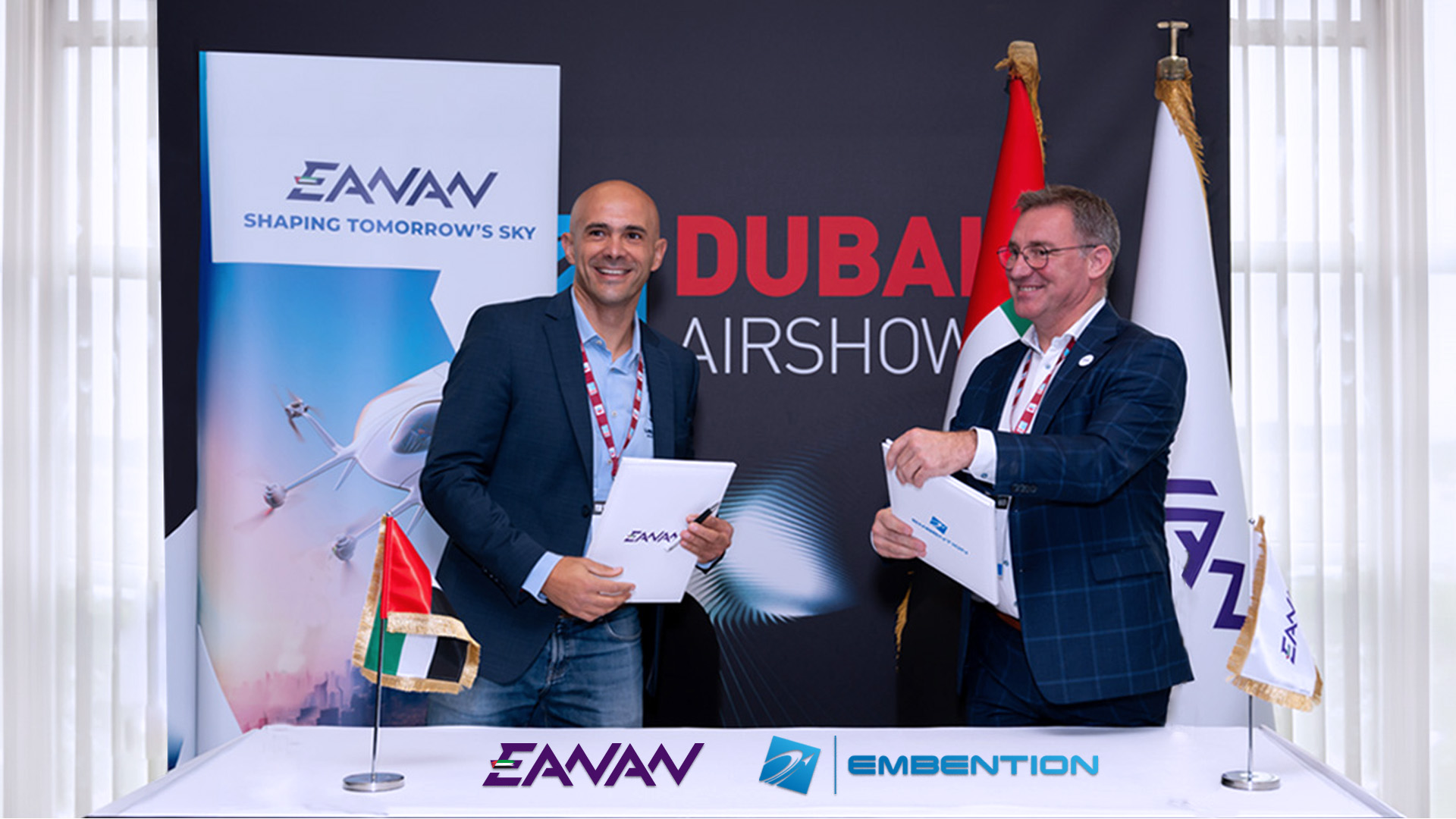 Embention and Eanan Forge a Strategic Alliance for UAE’s Unmanned Aircraft Growth under a Joint Venture with an initial investment of USD 5 million.