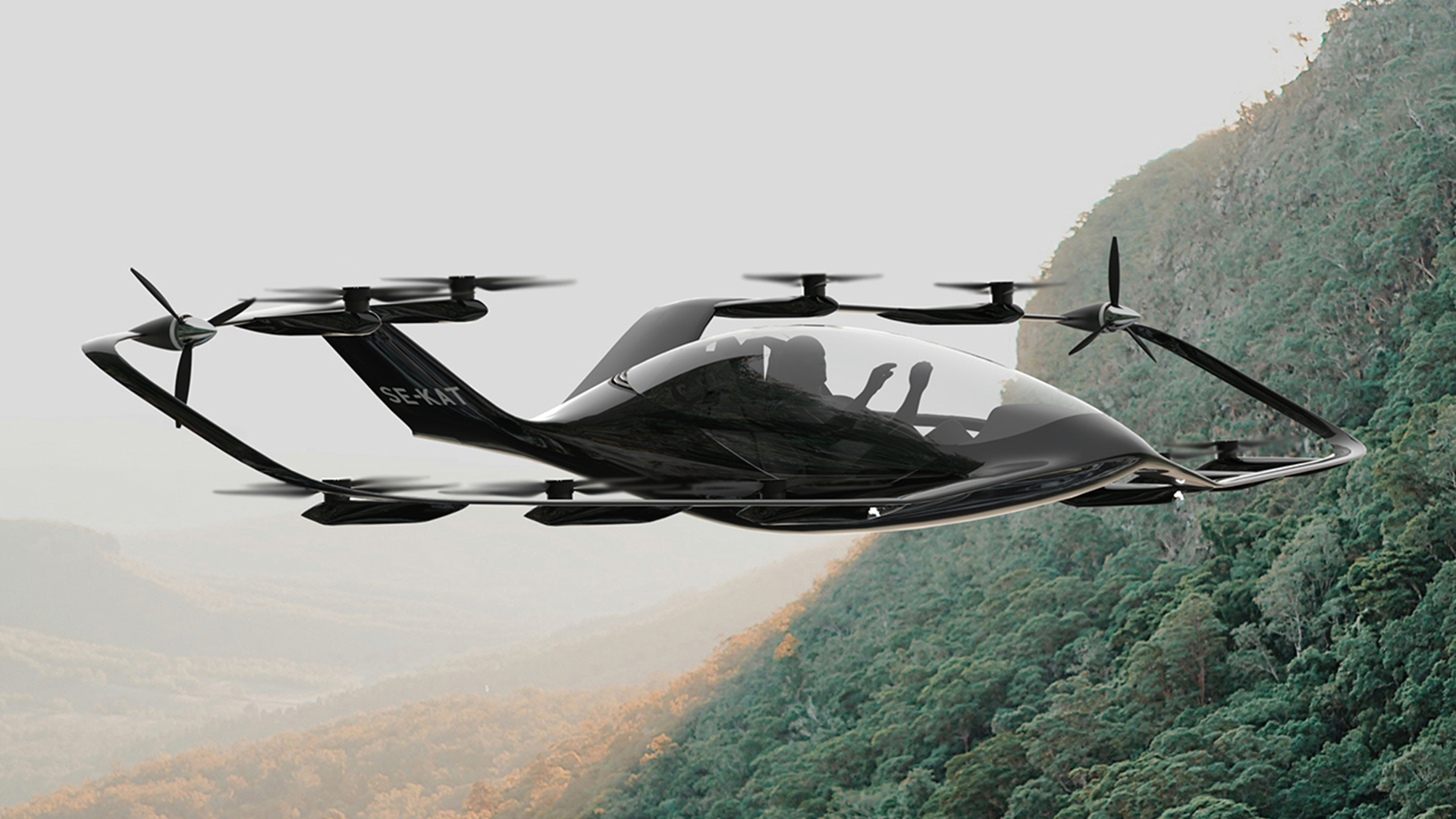 Two Seat eVTOL Aircraft